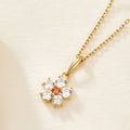 bnbgold 14K cherry flower cubic pendant JAP41877