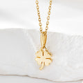 AirbnbGold 14K Lucky Golden Clover Pendant JAP41878