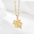 AirbnbGold 14K Lucky Luminary Clover Pendant JAP41879