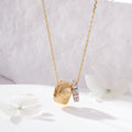 BnbGold 18K Shine Leaf Cut Tennis Chain Necklace JNN42165