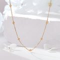 B&B Gold] 18K mini punching ball chain necklace JNN42163