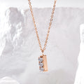 BnBGold 18K Double Square Cubic Stick Chain Necklace JNN42159