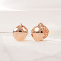 B&B Gold 18K Mini Circle Double-Sided One-Touch Earrings Pair PNE42038