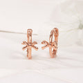 18K Small Ribbon One-Touch Earrings PNE42037