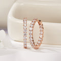 B&B Gold 14K Cubic Shadow One-Touch Ring Earrings Pair PNE42096