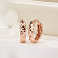B&B Gold 14K Rounding Diamond Cutting One-Touch Earring L One Pair PNE42094