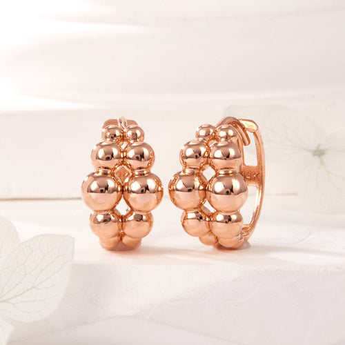 AirbnbGold 14K Bubble Cluster OneTouch Earring Pair PNE42044