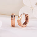 [B&B Gold] 14K Double Row Lips Cutting One-touch Ring Earring S Pair PNE42359