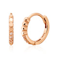18K Twinkling Bubble Ball Half-Cut Engagement Earrings LOE42121