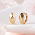 AirbnbGold 18K Vinz DiamondCutting OneTouch Earrings Pair PNE42420