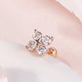AirbnbGold 14K Cubic Star Flower Light Piercing One Side NPE42372