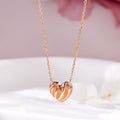 AirbnbGold 18K Volume Round Line Heart Chain Necklace MNN42431