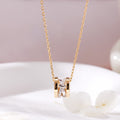 BnbGold 18K Cross Cubic Double Link Necklace MNN42435