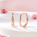 18K Volume Wavy Earring Pair MNE42443