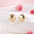 AirbnbGold 14K Volume Cushion Diamond Earrings Pair MNE42437