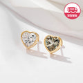 BNBGold Same Day Shipping 14K Mute Bezel 6mm Heart Cubic Piercing Single Side JAE42449