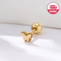 AirbnbGold SameDayShipping 14K Mini Grain Butterfly Motif Piercing One Side JAE42459