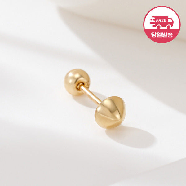 B&B Gold Same Day Shipping 14K Flat Semi Circle Piercing Single JAE42468