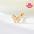 AirbnbGold SameDayShipping 14K FlyingButterfly InternalRivet Piercing OneSided JAE42472