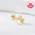AirbnbGold SameDayShipping 14K Heart Flower Internal Label Piercing One-sided JAE42476
