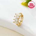 BNBGOLD Same Day Shipping 14K Marquise Cubic Ring Piercing One Side JAE42480