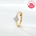 AirbnbGold SameDayShipping 14K Front OneCubic Ring Piercing OneSide JAE42484