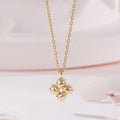 AirbnbGold 18K WaterDrop Cross Flower Chain Necklace MNN42487