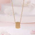 AirbnbGold 18K Mini Spearball Ring Pendant MNP42495