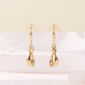 B&B Gold 14K Double Triangle Ring One-Touch Earrings One Pair MNE42488