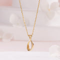 AirbnbGold 14K Double Triangle Ring Chain Necklace MNN42489