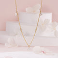 BnbGold 14K Petite Waterdrop Cubic Chain Necklace MNN42491