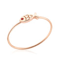 18K Lucky Fish Cubic Zirconia Garnet Tension Ring NPR42616