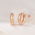 B&B Gold 14K Mini Milgrain One-Touch Ring Earring Pair PNE42606