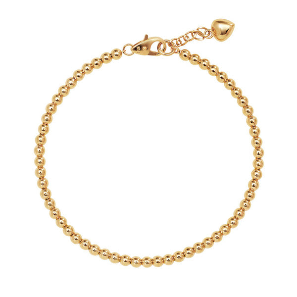 Mourun 14K solid 3mm ball chain bracelet MOB39652
