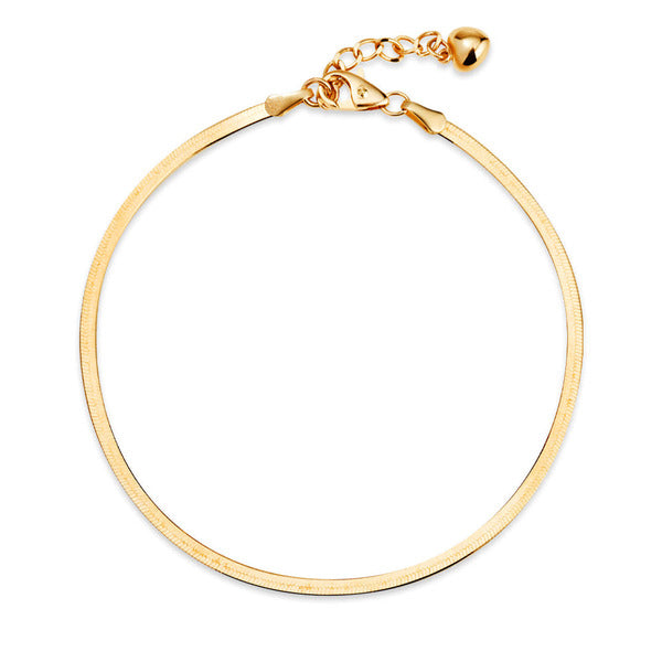 Mourun 14K Wide 2mm Snake Bracelet MOB40053