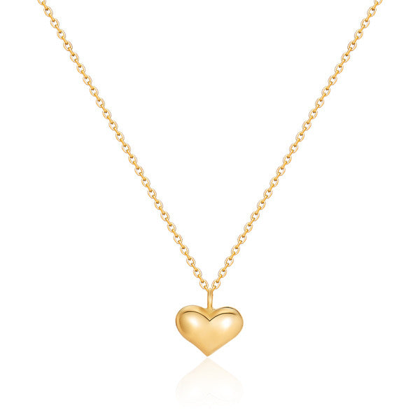 Moody 18K melting round heart chain necklace MON40344