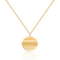 Moonge 18K Flow Wave Circle Chain Necklace MON40319