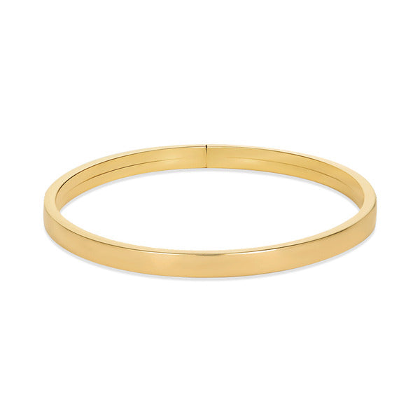 Mauve 14K Hollow Flat Stick Bangle MOB40307