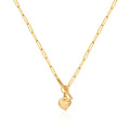 Moor 14K Melting Heart Toggle Clasp Chain Necklace MON40254