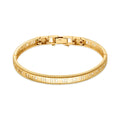 Mourun 14K Milgrain Roman Punched Bangle MOB40247