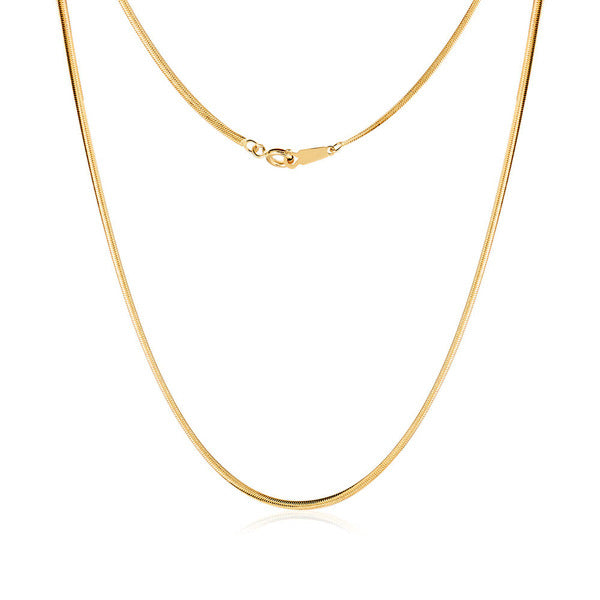 Morun May Best 18K 1.4mm Sensual Snake Chain Necklace MON40696
