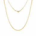 Moor 18K shine flat 1.8mm link chain necklace MON40699
