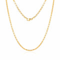 Morun 14K Shine Flat 2.3mm Link Chain Necklace MON40700