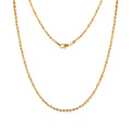 MORUN 14K 1.8mm Spiral Italian Chain Necklace MON40705