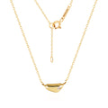 Mauve 18K GlowM Pebble Lumo Empty Cubic Chain Necklace MON40923