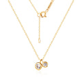 Morgan 18K GlowM Minimal Twin Pop Cubic Chain Necklace MON40926