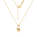 Moongen 5月最佳 18K GlowM Amour Heart Lock Chain Necklace MON40927