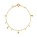 Mauve 14K GlowM Mini Rain Drop Chain Bracelet MOB40928