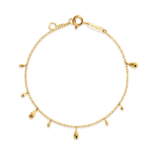 Mauve 14K GlowM Mini Rain Drop Chain Bracelet MOB40928