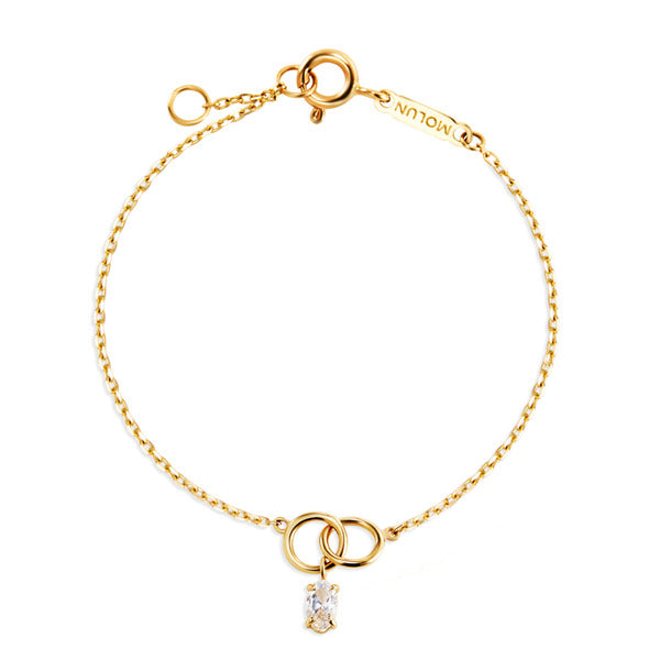 Mauve 14K GlowM Eternal Loop Cubic Chain Bracelet MOB40931